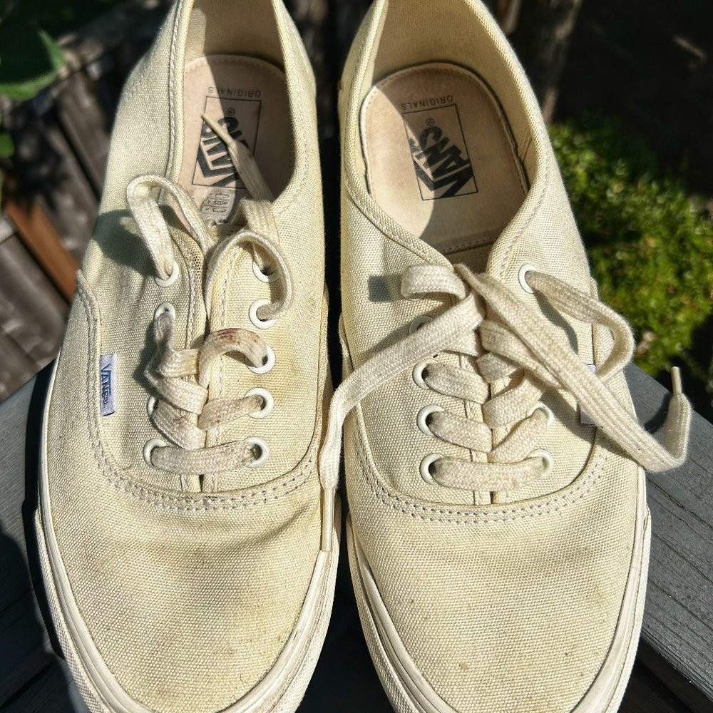 Vans Men's 10.5 White Old Skool Shoes Sneakers Skater